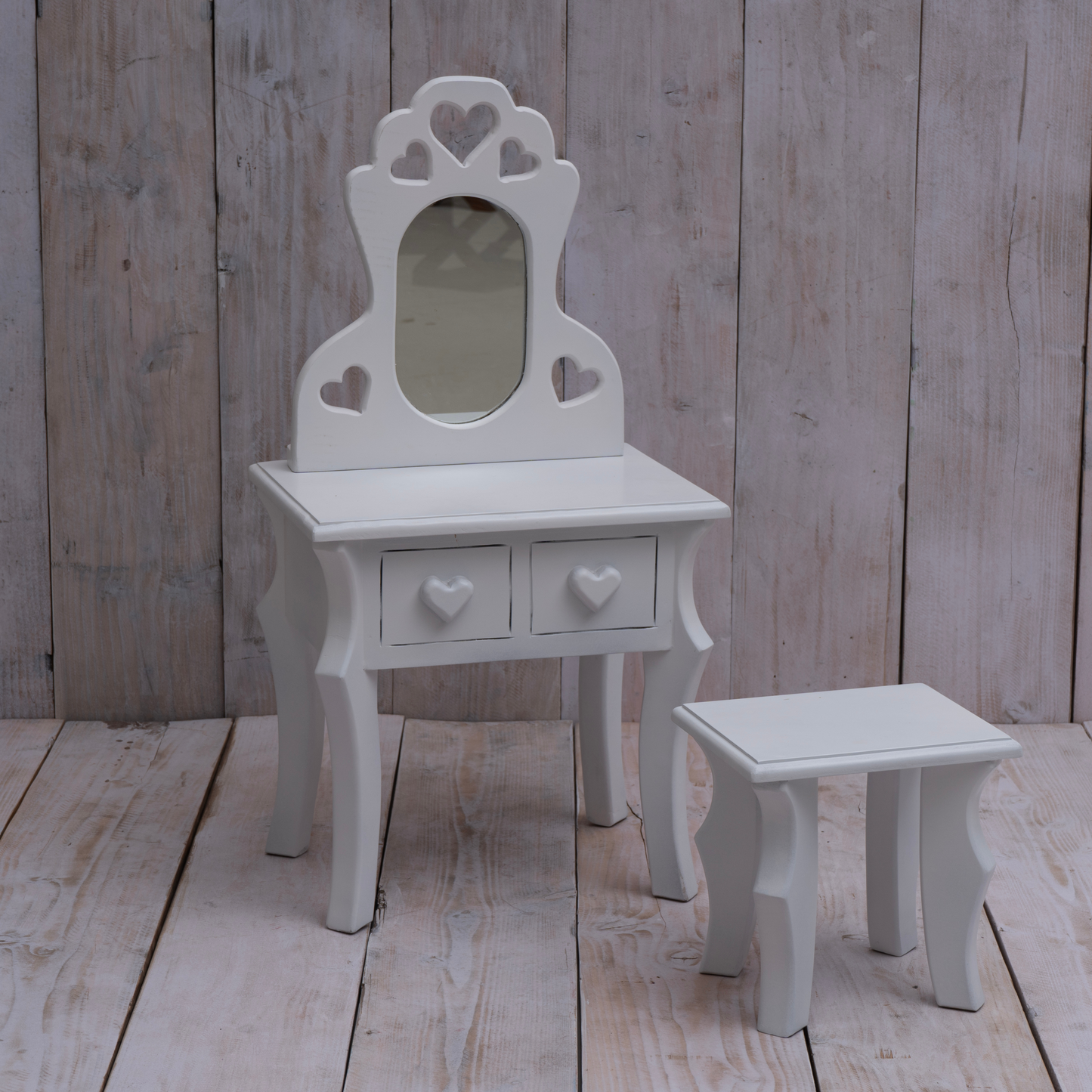 Dressing Table Baby Photoshoot Prop with Stool – Elegant Vanity Setup