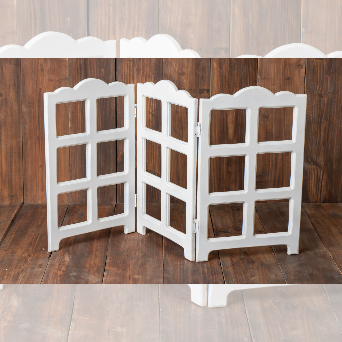 Three Door Folding Screen Baby Prop – Elegant Backdrop for Baby Photoshoots
