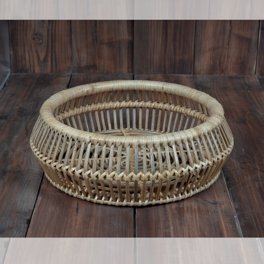 Cane round basket