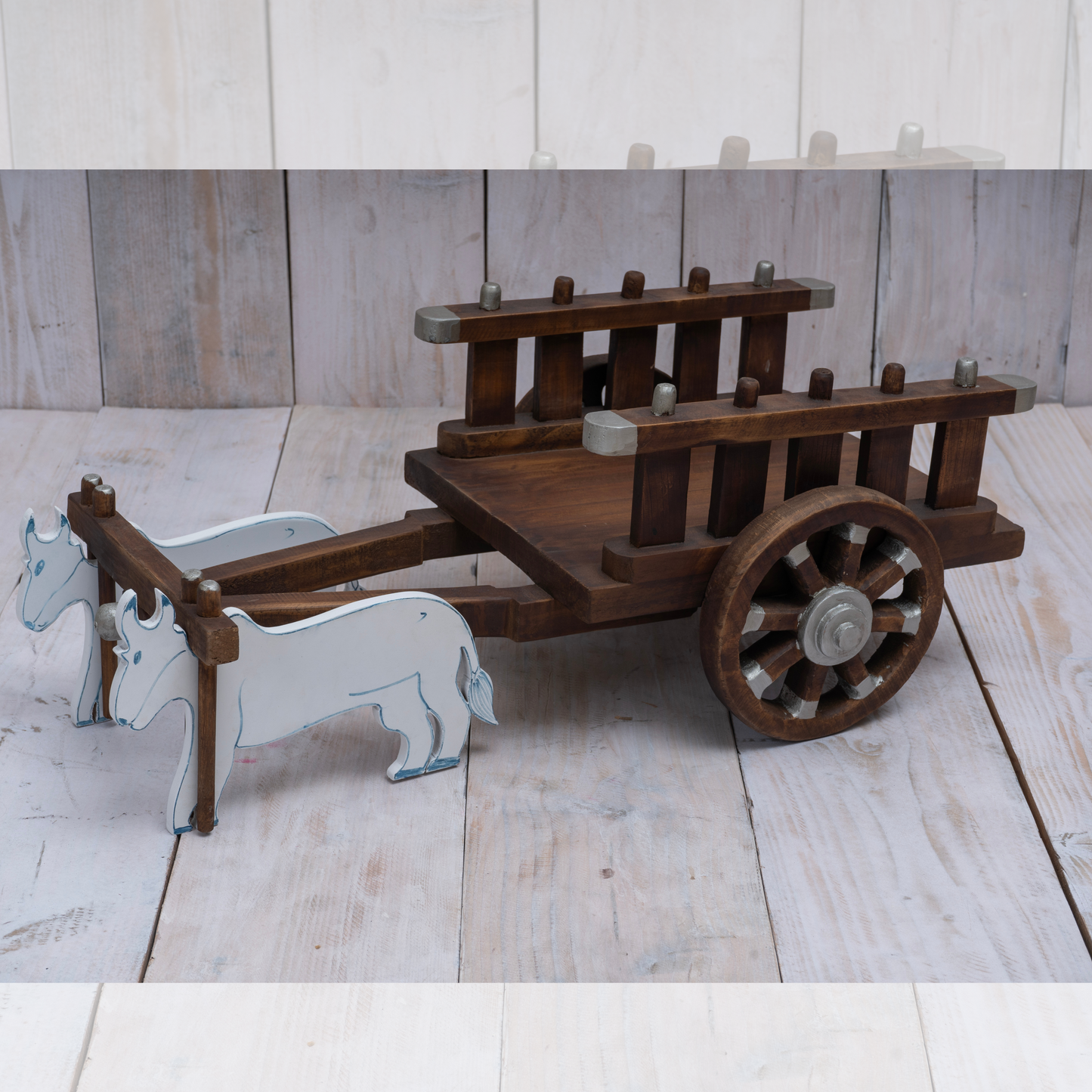 Wooden Bull Cart