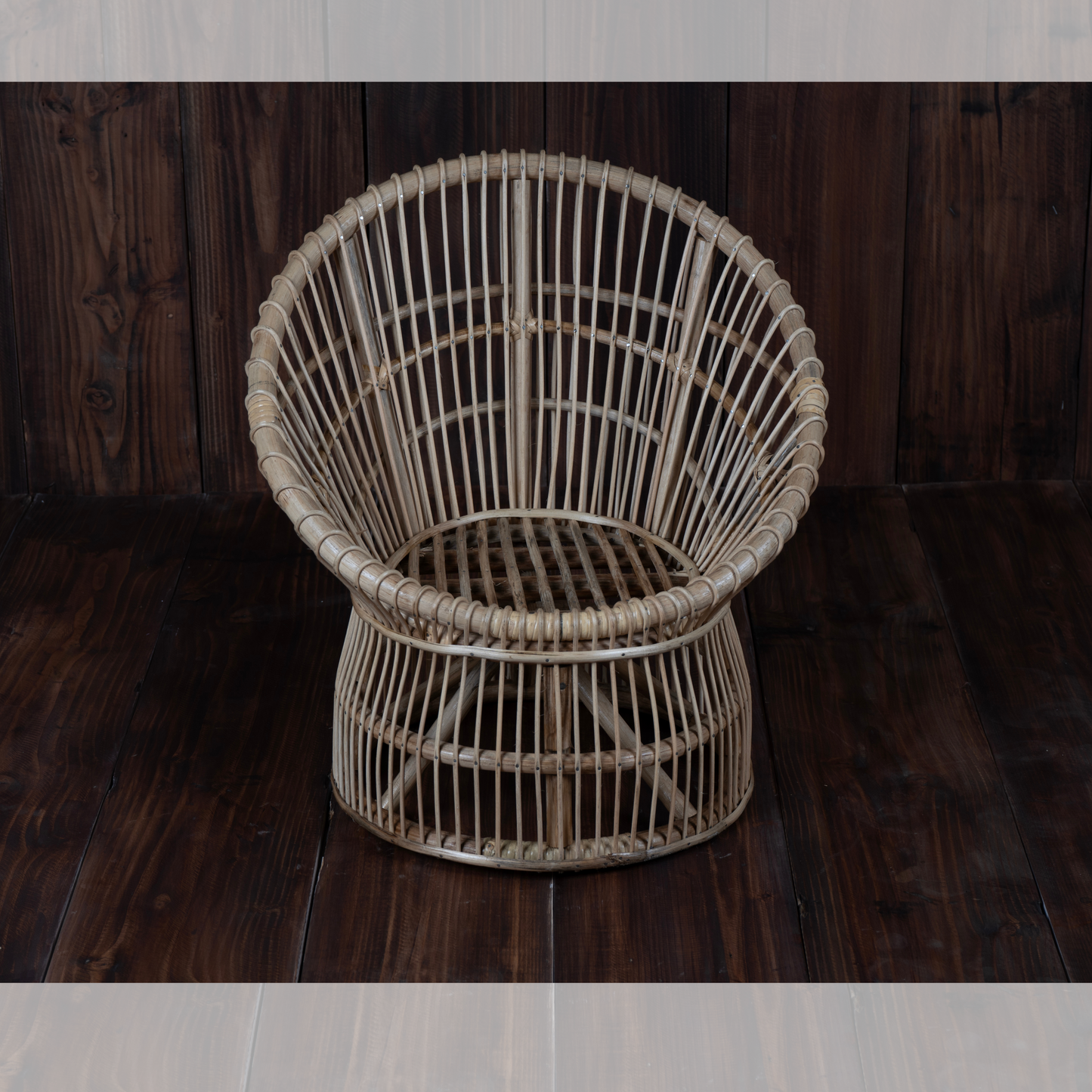 Cane round chair type 1