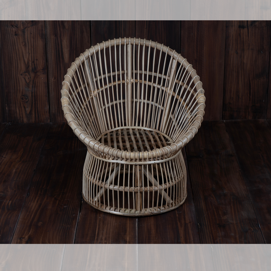 Cane round chair type 1