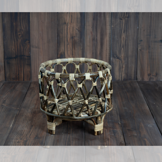 Rustic Cane Basket
