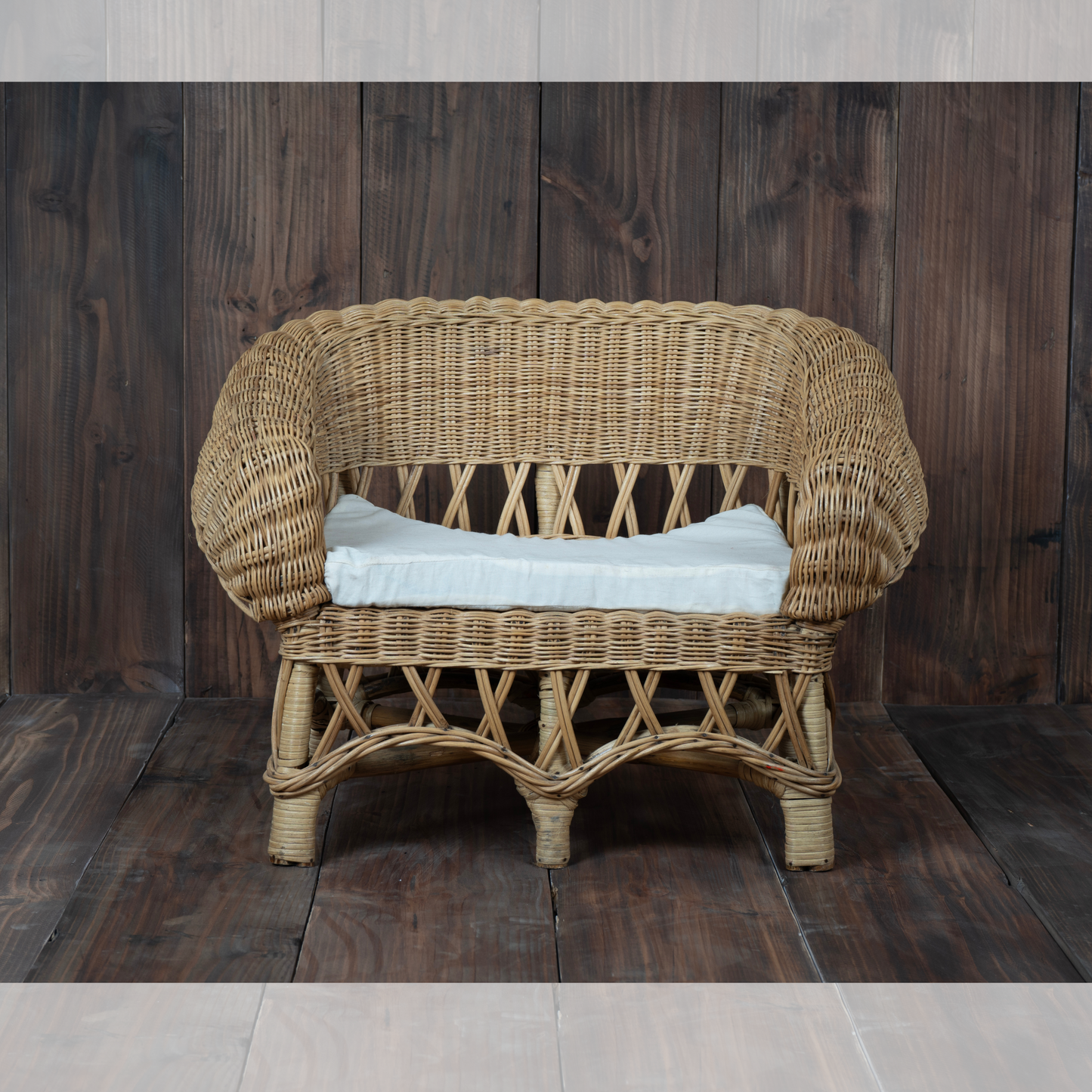 Cane Garden Bench