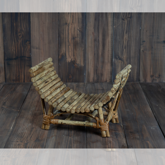 Cane Rustic U Bench