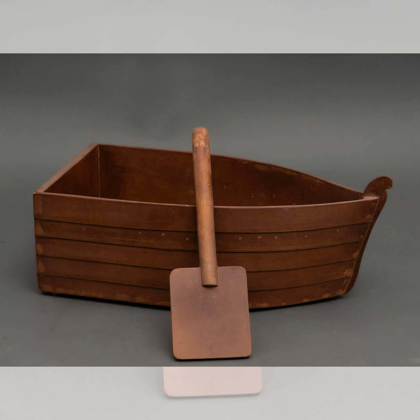Boat with paddle