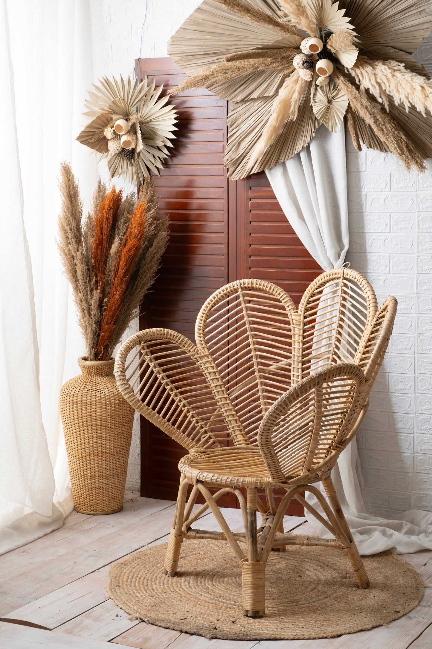 Rustic Door with floral chair theme