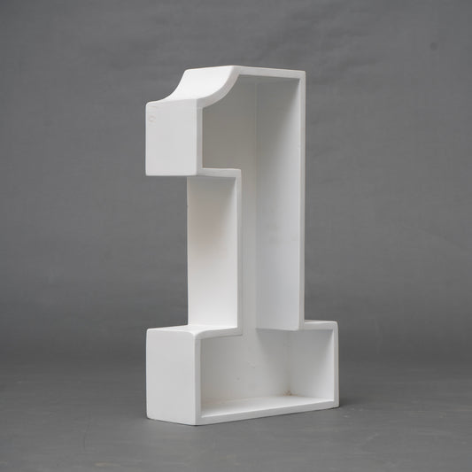 Hollow Numeric 1