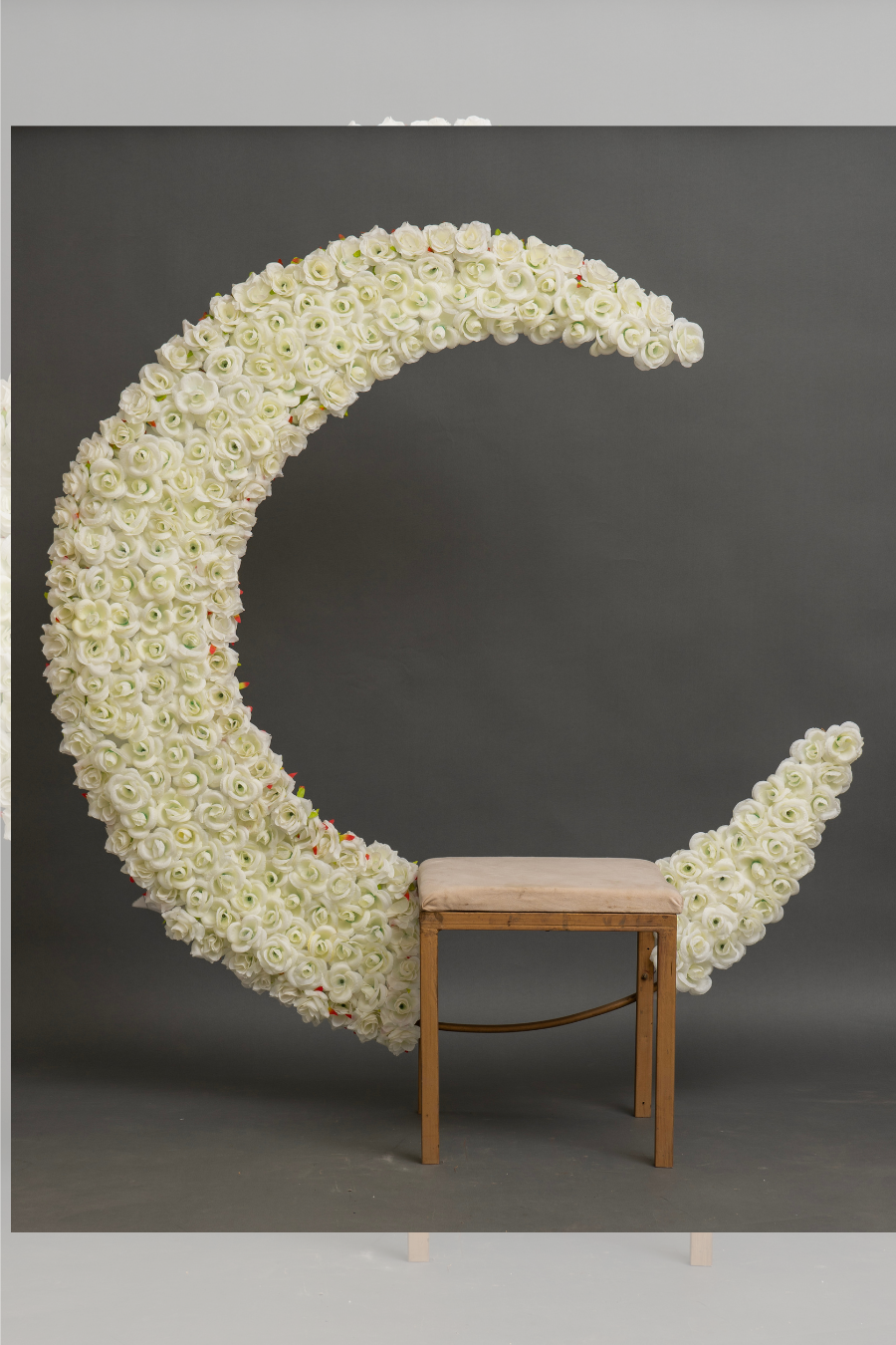 Detachable Metal Halfmoon (With Flower)