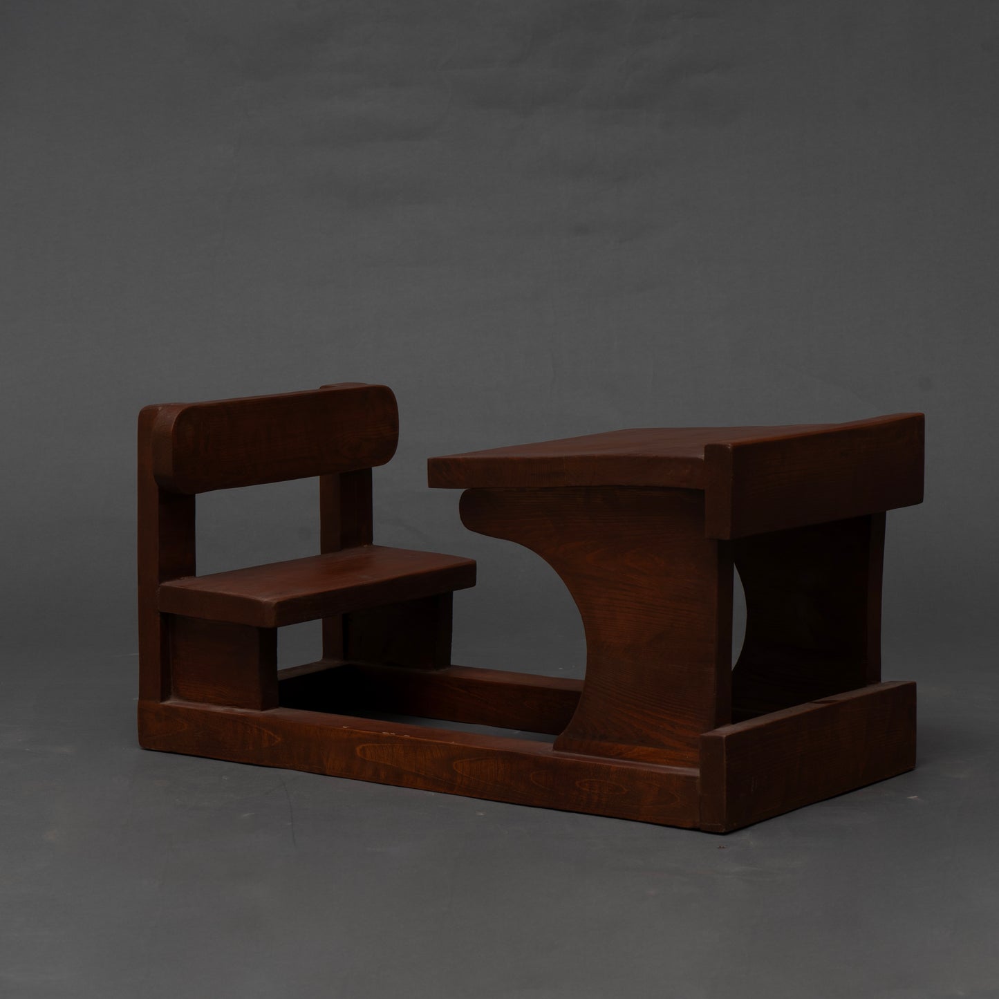 School Desk Baby Photoshoot Prop | Wooden Bench Theme for Toddlers Photography